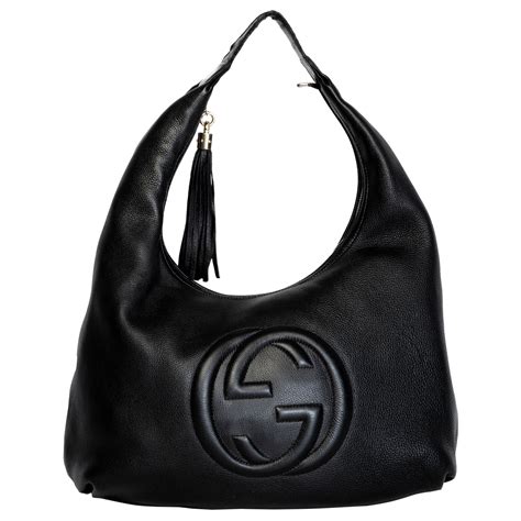 gucci signature logo bag authentic|Gucci black monogram bag.